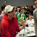 Michigan senior Brian Form demonstrates and explains his team's Cheaper Plz project during the Hackathon exhibition day on Sunday, Feb. 3. More than 550 people attended this year's event. Daniel Brenner I AnnArbor.com